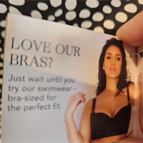 Smart & Sexy New Black & White Polka Dot Bra Size 42D - Picture 12 of 12